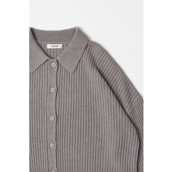 The Kate cardigan in oatmeal tan small - Picture 4 of 12